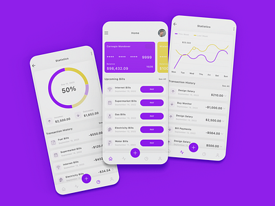 Wallet Banking App | Application UI design app design app development application banking app mobile application ui wallet app