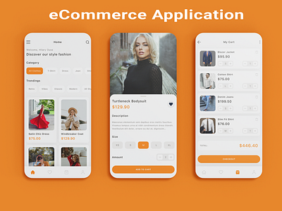 eCommerce Application UI Design app design app development branding canada design ecommerce ecommerce app ecommerce app design mobile application ui