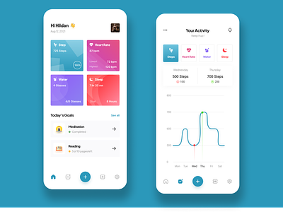 Fitness Tracker App | Mobile App UI Design