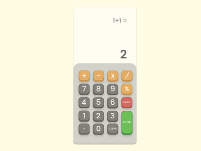 Calculator design graphic design ui