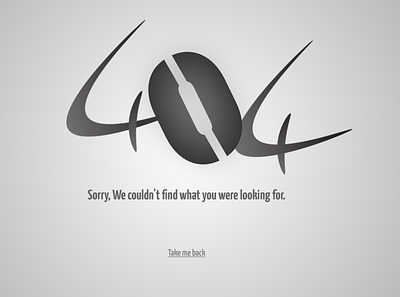 404 Page app graphic design ui ux