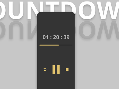 Countdown Timer app design graphic design ui