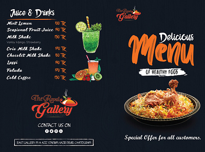 Restaurants Food Menu Design app book design boucher branding design flayer food menu graphic design illustration indian food logo menu design product design typography ui ux vector