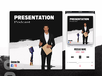 Podcast Cover adobe illustartor adobe photoshop graphic design