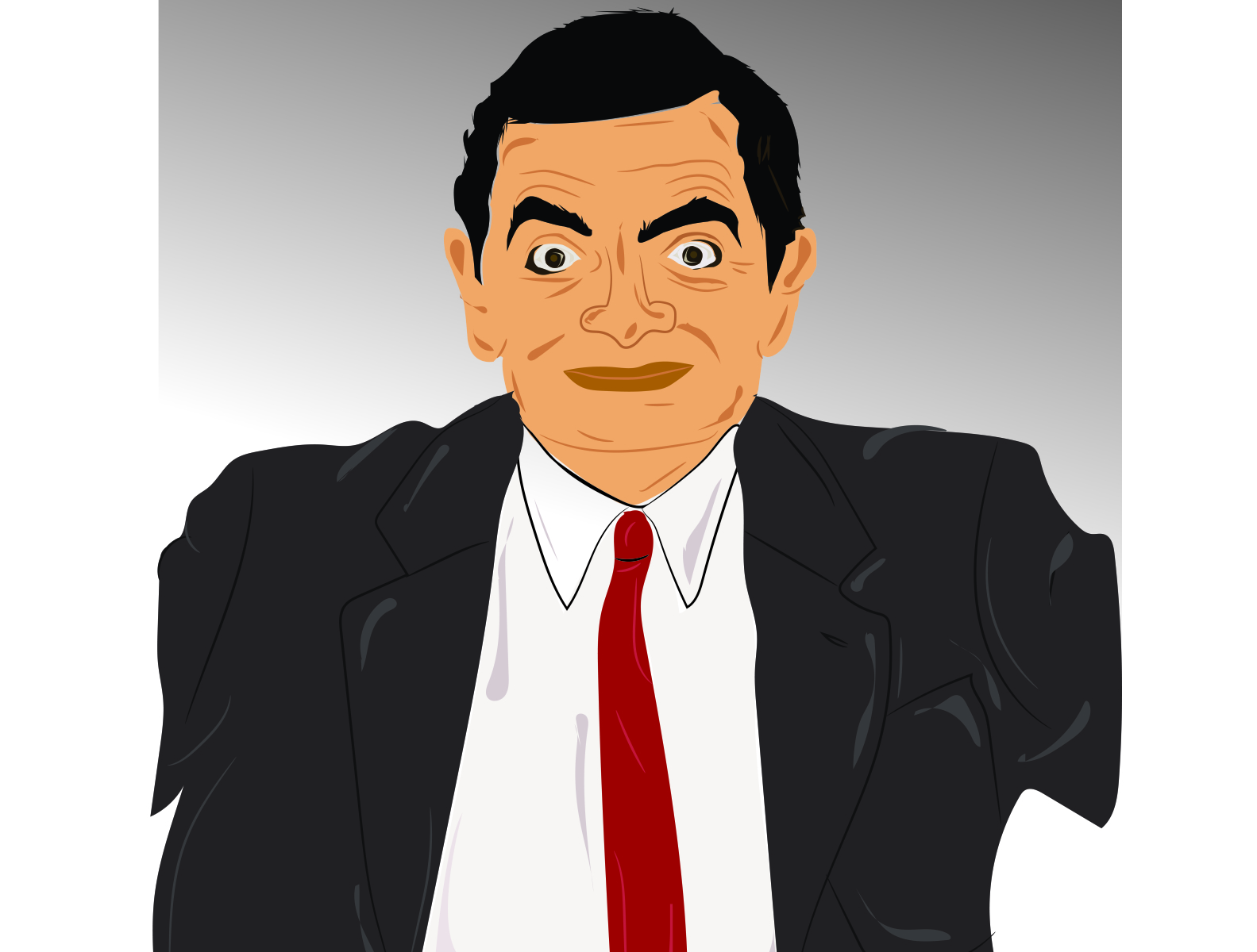 Dribbble - Mr Bean Illustration-01.jpg by Ayesha Farooq