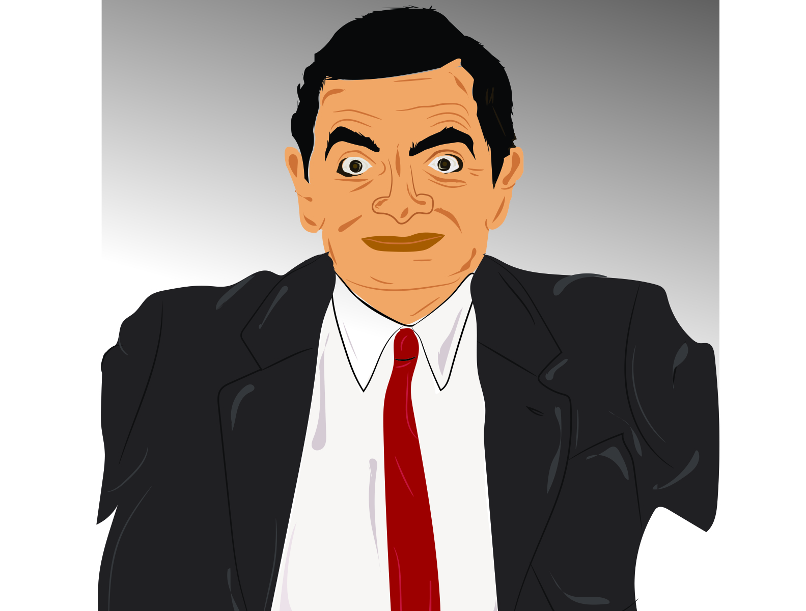 Mr Bean VectorArt (First Illustration) by Ayesha Farooq on Dribbble