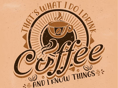 Coffee Typography T-shirt Design adobe branding creativity graphic design illustrator t-shirt typography ui