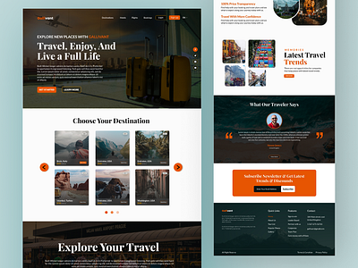 Gallivant _ Travel Website Landing Page Template