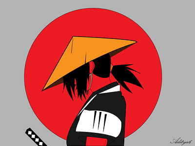 samurai animation graphic design