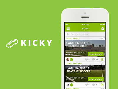 Kicky Homepage