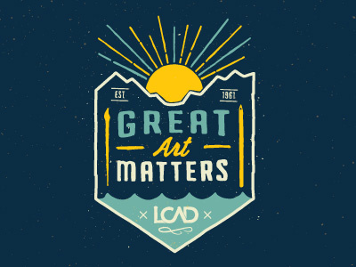 LCAD: Great Art Matters apparel art artschool handlettering laguna college of art design lcad lettering shirt typography