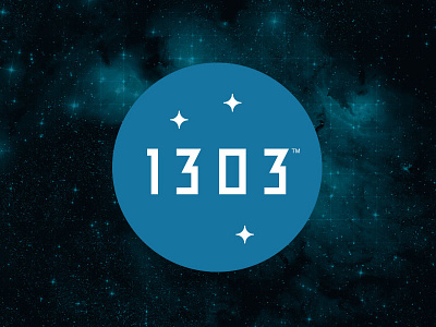 1303™ // Logo branding lcad logo nasa space stars