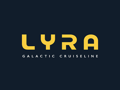 Lyra: Galactic Cruiseline airlines branding earth galaxy logo mars nasa scifi space wordmark