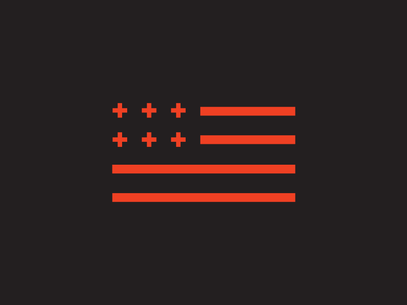 Personal Brand astronomy. flag grid logo personal brand space