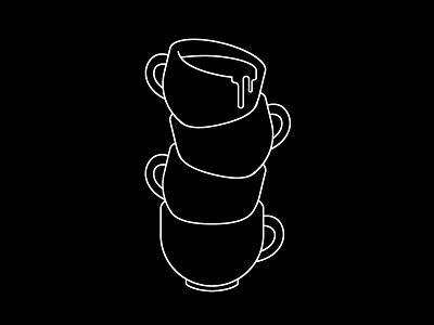 Never enough. americano coffee espresso icon latte mug stack stacked starbucks