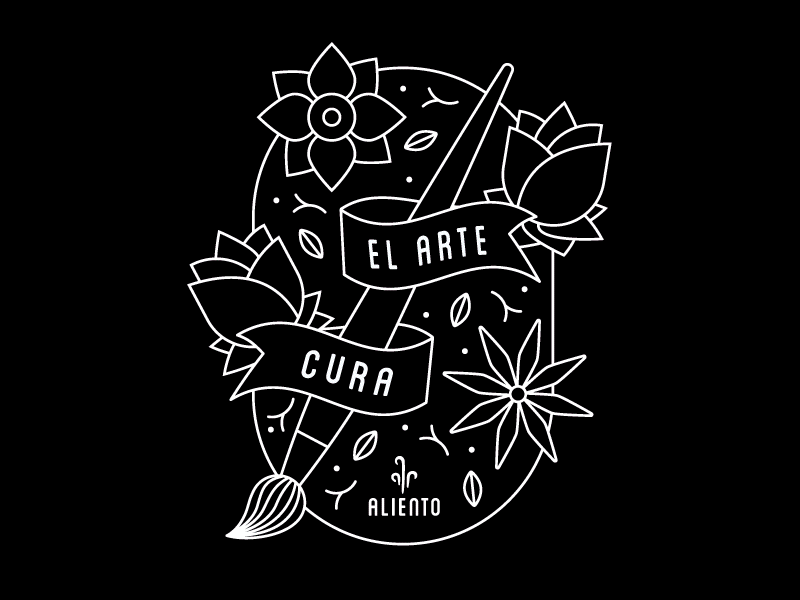 "El Arte Cura" aliento art cura daca dream act floral flower graphic rose shirt tee undocumented