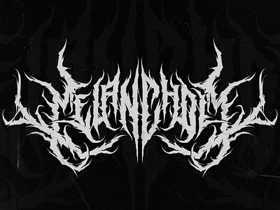 Deathcore/deathmetal logo - Melancholy art band branding death deathcore deathmetal design graphic design logo metal rock music paint photoshop rock