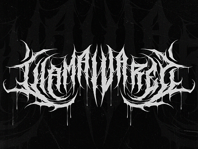 Deathcore/deathmetal logo - LiamAlvarez art band branding death deathcore deathmetal design graphic design logo metal rock music paint photoshop rock