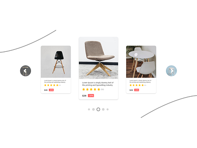 Item Carousel design dribbble illustration landing page page product design ui web design