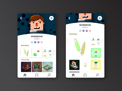 User Profile app application dailyui design dribbble landing page mobile page ui ux web design