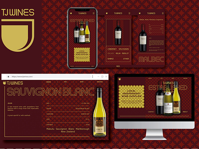 TJ WINES Web Design Concept