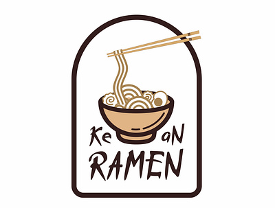 Logo Ramen restaurant branding design graphic design illustration logo typography