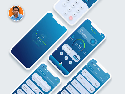 Concept App-design for Mobitel Selfcare App . Redesign Concept app branding design graphic design illustration motion graphics ui ux vector