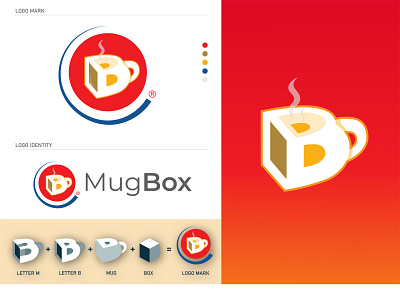 Mug Box Logo branding design graphic design illustration logo vector