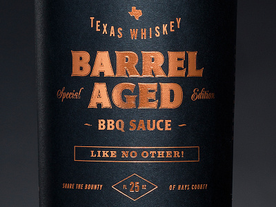 Salt Lick Whiskey BBQ Sauce - Close Up barbecue bbq copper foil label packaging salt lick sauce seal typography whiskey