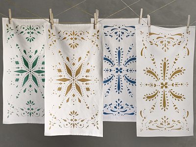 Screen Printed Tea Towels