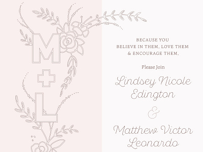 Wedding Invitations Detail ampersand detail feminine floral invitations line script typography wedding wedding invitations