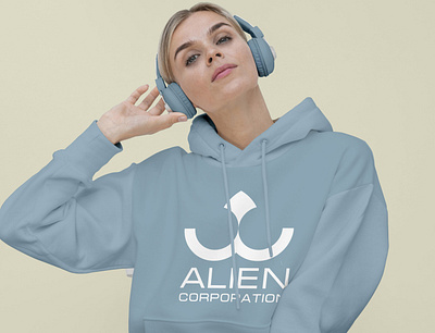 alien wear logo branding design illustration logo vector