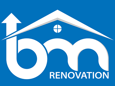 Home renovation logo branding design illustration logo typography vector
