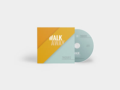 CD artwork for the single "Walk Away" by 7hours cd artwork cd cover cd design cd packaging freelance graphic design graphic designer
