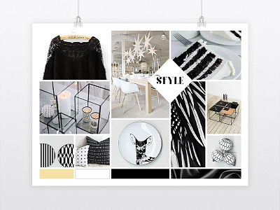 Mood board: "Graphic Chic Xmas"