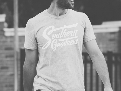 Southern Goodness clothing goodness lettering raleigh script southern tshirt type typography