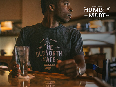 Old North State Tee branding clothing line humble lettering logo tshirt type typography