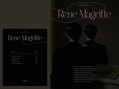 Rene Magritte design graphic design typography ui