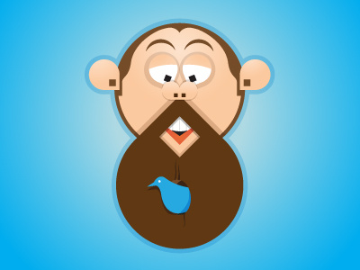 Beardhouse vector rebound illustration blue brown beard