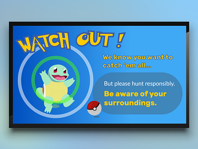 Pokemon Go Template for Digital Signage digital signage picacho pokemon screen