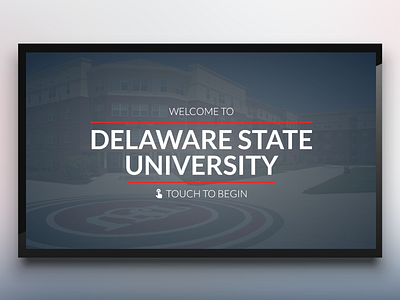 Delaware State Digital Signage college delaware digital signage donors events news touch screen university