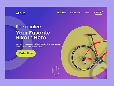 WEB LANDING PAGE DESIGN BIKE