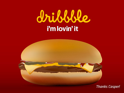 I´m lovin´ it burger illustrator mcdonalds vector