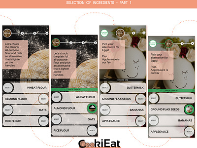 2. CookiEat - Mock up of a customized cookie order application app design ui