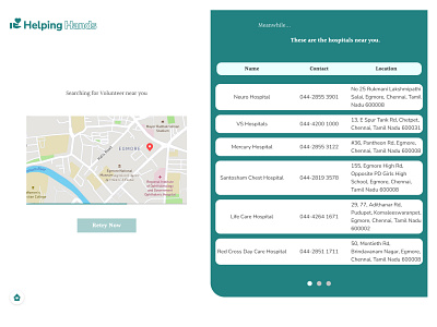 Helping Hands - Mockup design ui