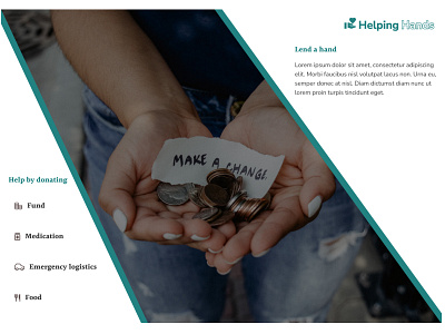 Helping Hands - Mockup design ui