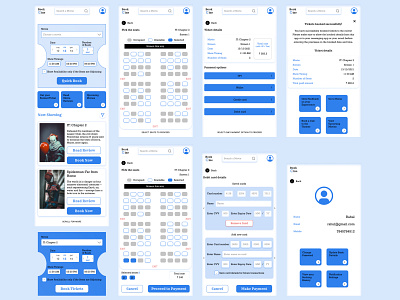 Book Cine - Mockup app design ui