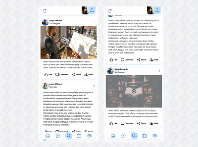 LinkedIn Redesigned I app design ui