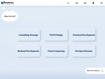 Antarctica Global - Website Redesign app design ui