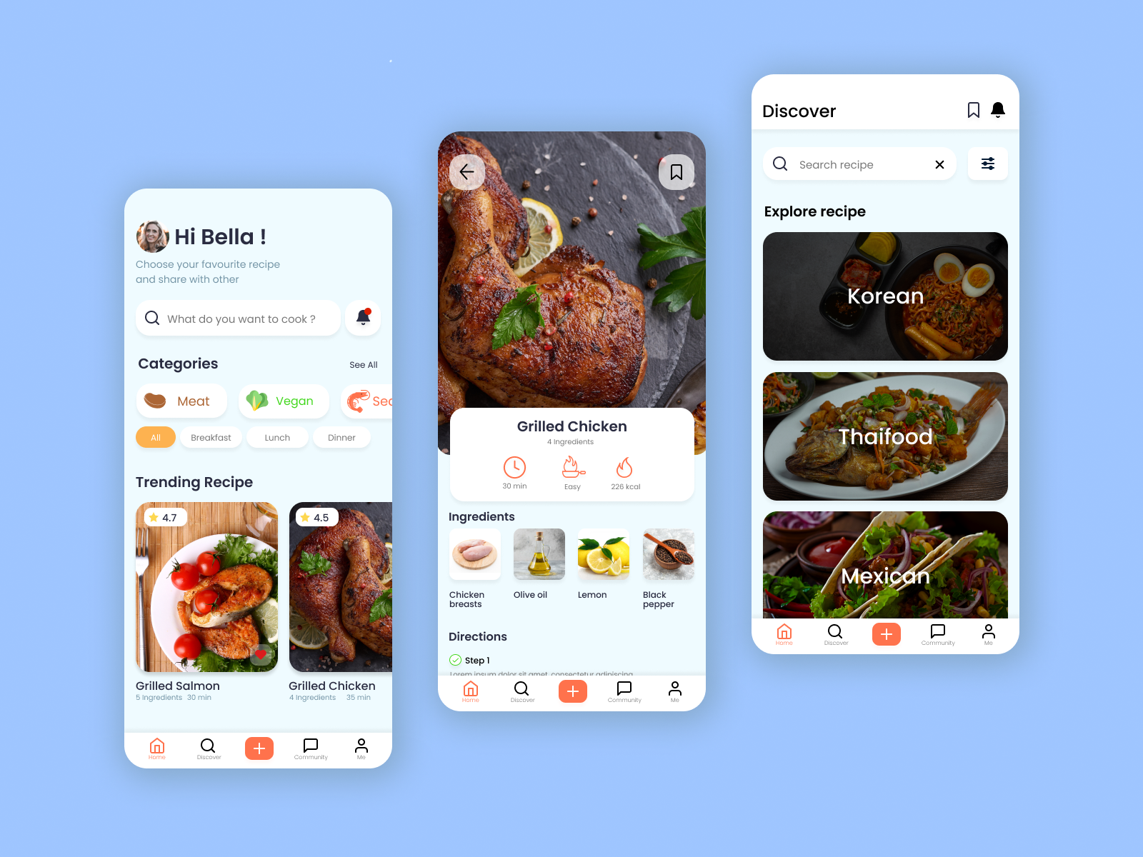 Recipe Apps by uxodesign on Dribbble